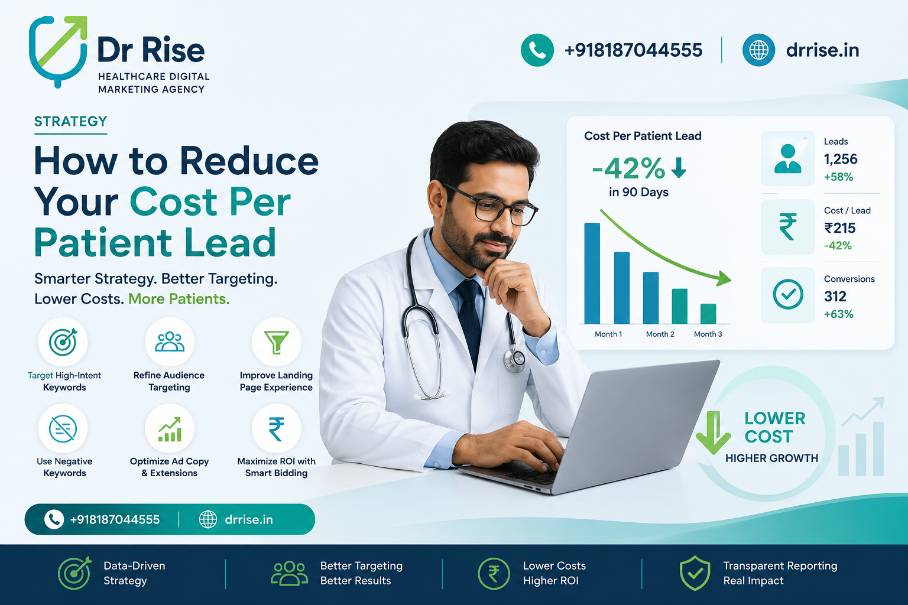 Healthcare Google Ads Agencgy in Hyderabad-for drrise-Reduce Cost Per Patient Lead