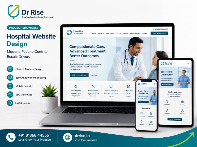 Healthcare Web Development- for drrise- Website design