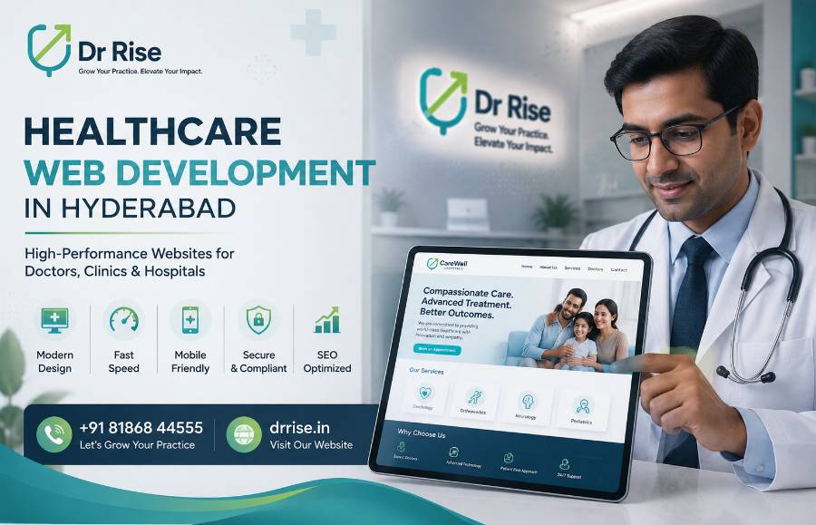 Healthcare Web Development- for drrise-web development