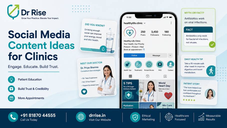 Social Media Marketing for Clinics in Hyderabad- for drrise- Content ideas